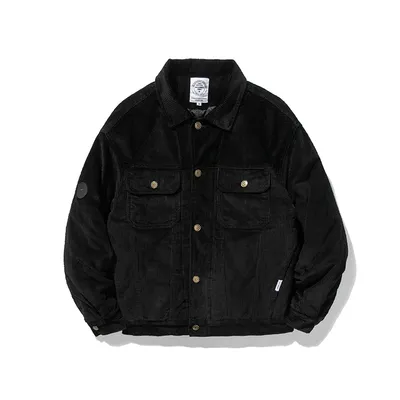 Retro Texture Corduroy Jacket Men And Women Casual Top