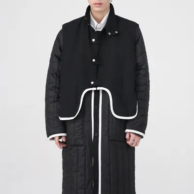 Men's True Two Piece Detachable Mid Length Jacket