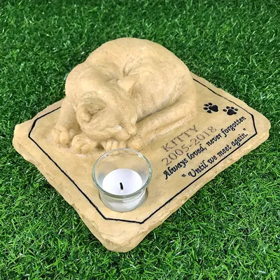 Resin Craft Decoration Pet Tombstone Can Be Placed