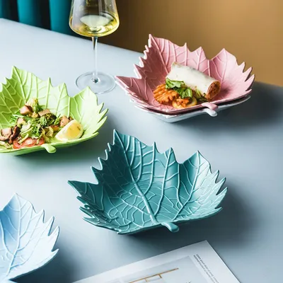 Ceramic Snack Plate For Creative Home Use