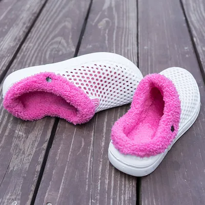 Large Size Cotton Slippers Couple Models Foot Hole Shoes Bag Heel Home