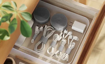 Japanese Velcro Tape With Detachable Cable Headphone Data Cable Binding Band