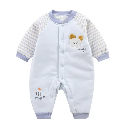 Baby plus cotton warm romper jumpsuit