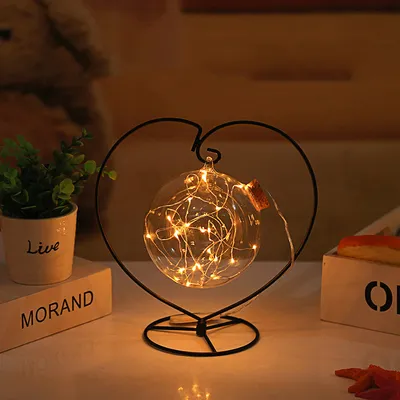 زجاجة أمنيات بإضاءة LED