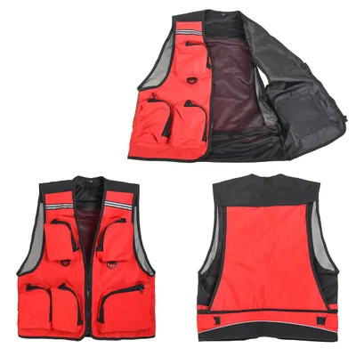Solid Color Photography Outdoor Vest Fishing Tackle