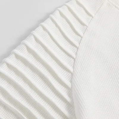 Men's Long-sleeved Shoulder Pleated Sweater