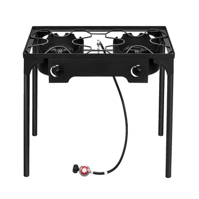 Rectangular Double Eyed Four Legged Gas Burner