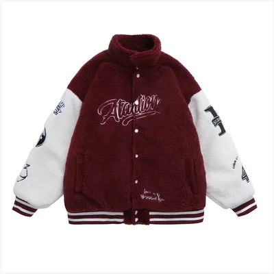 Men's And Women's Loose Embroidered Cotton Coat
