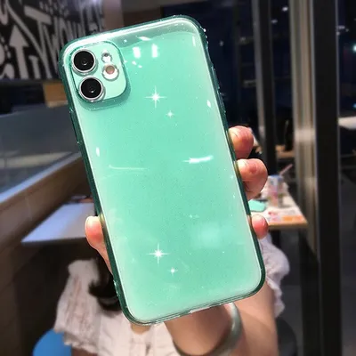 Mobile phone case with fluorescent powder