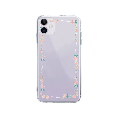 For IP Border Peach Phone Case
