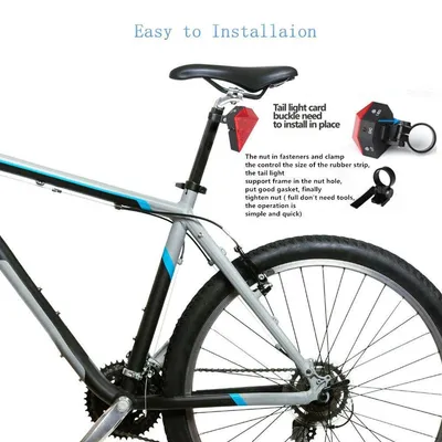 USB charging warning light bicycle tail light