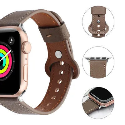 Watch Single Loop Shrinking Leather Strap