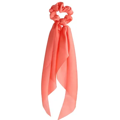 Small floral ponytail long streamer hair band