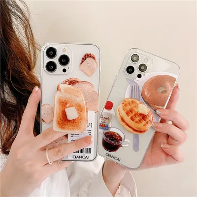 Creative Bread Holder Silicone Phone Case