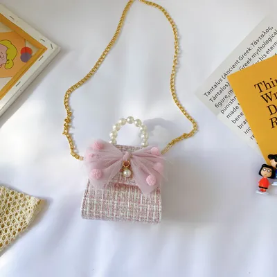 Pearl handbag children bag