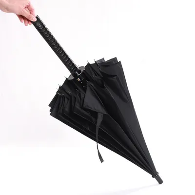 24 Bone Long Handle Samurai Sword Handle Umbrella Creative Personality