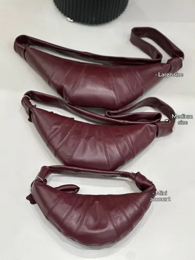 Hot-selling European And American Sheep Leather Croissant Bag For Foreign Trade, Crossbody Lazy-style Horn Bag, Vintage Genuine Leather Shoulder Crossbody Dumpling Bag