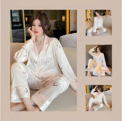 Women's Silk Home Clothing Set