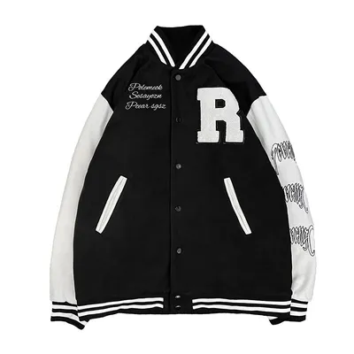 Coat Men's Hong Kong Style Trendy Brand Ins Loose Sports Baseball Uniform Harajuku Style Retro Casual Jacket Top