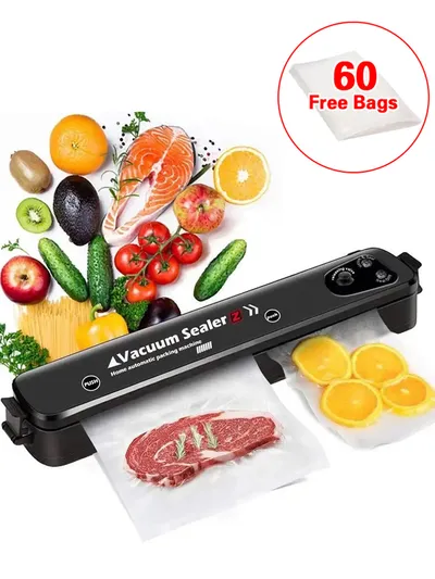 Sealing Machine And 60 Food Storage Bags Set