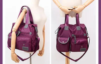 Large Capacity Multi-pocket Shoulder Bag For Women Nylon Waterproof Handbags Female Casual Commuting Messenger Crossbody Bags