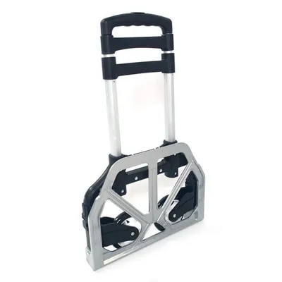 Portable, Foldable, Telescopic Trolley Trolley, Trolley, Luggage Cart, Black