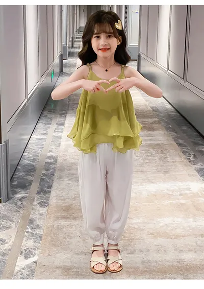 Fashion Girls Two-piece Cotton Summer Camisole