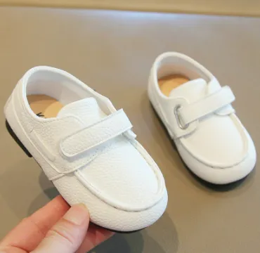 2026 New Autumn British Retro Kids Leather Shoes, Soft Sole Baby Casual Loafers Moccasin Shoes For Boys Toddlers