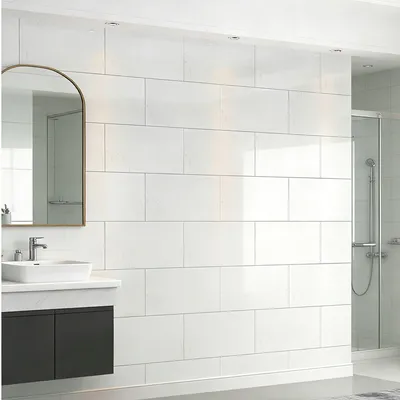 12PCS PVC Marble Tiles Wall Sticker Self-Adhesive Stick Kitchen Bathroom Decor