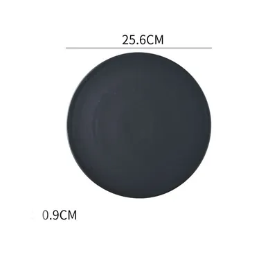 Home Simple Matte Round Sushi Plate