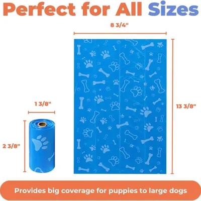 Best Pet Supplies Dog  Bags For Waste Refuse Cleanup Replacements For Outdoor Puppy Walking And Travel Leak Proof And Tear Resistant Thick Plastic  Assorted 150 Bags