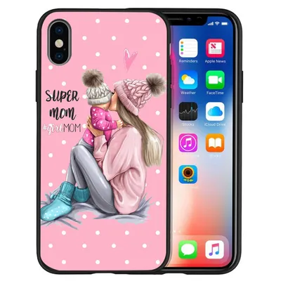 Trendy mother and baby phone case