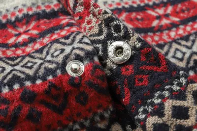 New Style Of Autumn And Winter Adds Thick Woolen Plaid Shirt Man