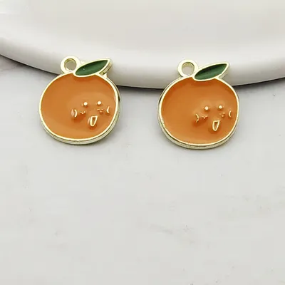 Fruit Pineapple Orange Pendant Accessories Earrings
