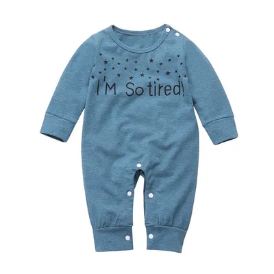 Baby letter long sleeve romper