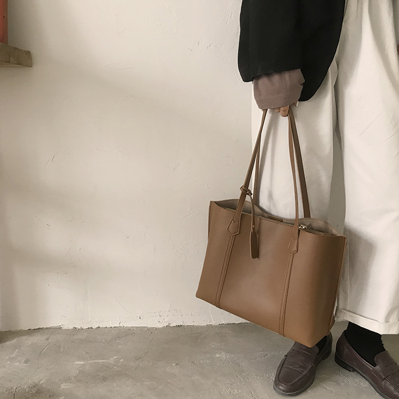 Casual tote bag all-match one-shoulder handbag