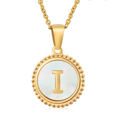 Fashion Stainless Steel Letter Necklace Female