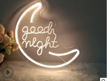 LED Neon Light, Acrylic Back Panel, Room Decoration Night Light