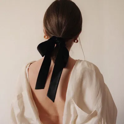 Velvet Hair Rope Women's Bow Headdress High Elasticity