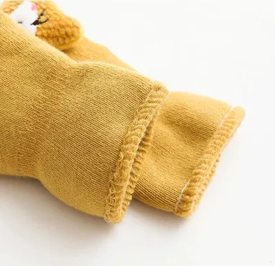 Baby Slip Socks With Plush And Thick Hoops