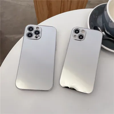 Fashion Simple Electroplating Mirror Phone Case