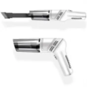 White Wireless Automobile Folding Vacuum Cleaner Hand-held High-power Strong Suction Vacuum Cleaner