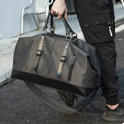 New Travel Luggage Bags High Capacity Bag Water Resistant Oxford Men Bag for Trip Black Casual Available Big Space Bag Travel