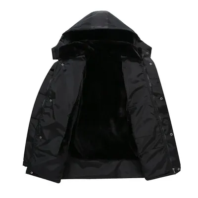 Fleece Middle-aged Men's Autumn And Winter Padded Jacket