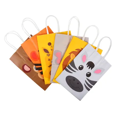 Jungle Animal Cartoon Paper Plate Disposable Tableware