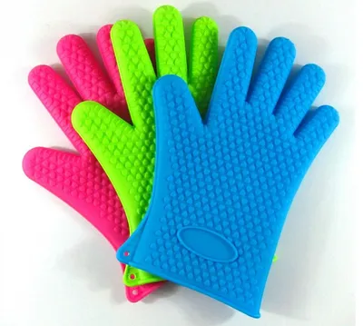 Non-slip silicone gloves microwave oven gloves tools microwave oven insulation gloves
