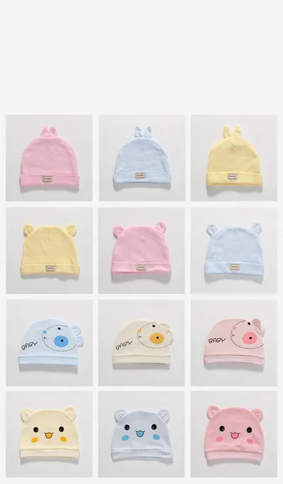 Newborn Hat Baby Tire Hat Spring and Autumn Double Layer
