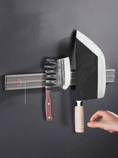 Magnet Knife Holder Kitchen Wall-mounted Perforation-free Magnetic Knife Storage Rack Magnet