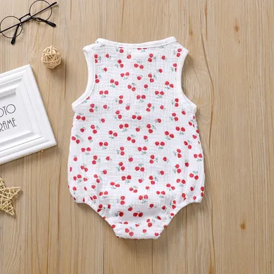 Infant Baby One-Piece Romper Sweat-Absorbent And Breathable Triangle Romper