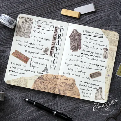 Handbook supplies stickers and paper tape